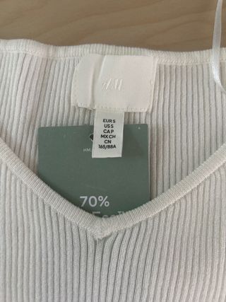 Camiseta canalé manga larga cruda