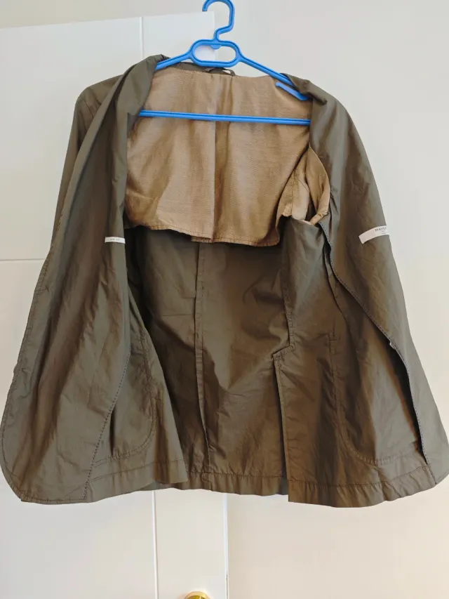 Americana verde de verano Mango Hombre