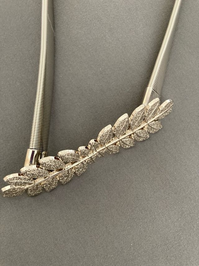 Abrazaderas cortinas elásticas plateadas