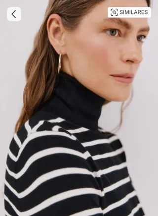 Jersey de punto estampado rayas Cortefiel T.S