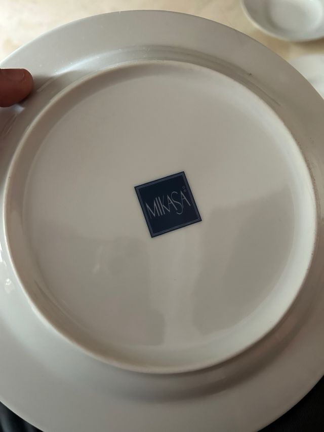 Vajilla Mikasa Porcelana Blanca