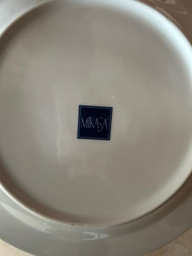 Vajilla Mikasa Porcelana Blanca