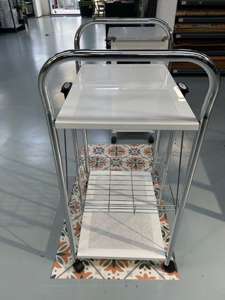 Camarera plegable cocina metal y plástico