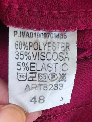 Leggings color burdeos de Pronto Moda