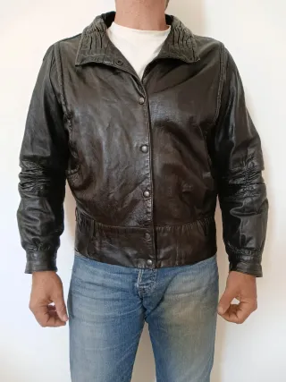 Chaqueta Cuero auténtico XXL mujer Medidas indicad