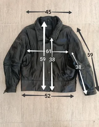 Chaqueta Cuero auténtico XXL mujer Medidas indicad