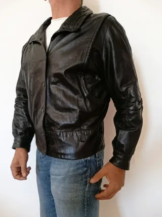 Chaqueta Cuero auténtico XXL mujer Medidas indicad