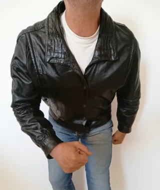 Chaqueta Cuero auténtico XXL mujer Medidas indicad