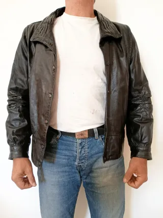 Chaqueta Cuero auténtico XXL mujer Medidas indicad