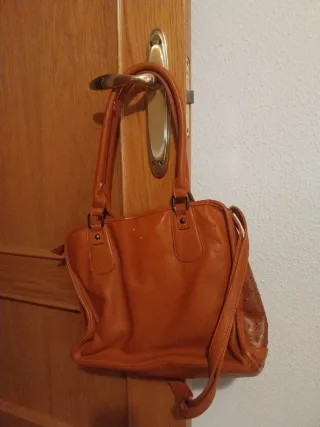 Bolso marrón/naranja