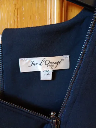 Vestido negro con estampado blanco