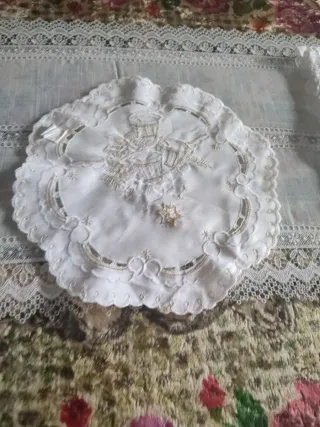 Paño redondo Navidad campanas y estrella