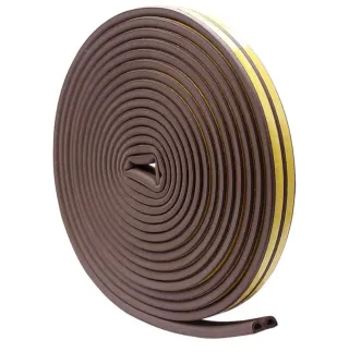 Burlete Adhesivo Puertas y Ventanas Marrón