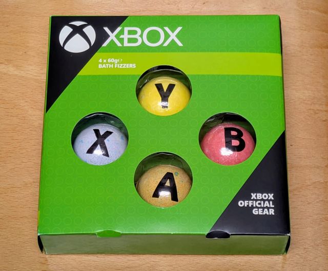 Estuche 4 Bombas Baño Botones Xbox