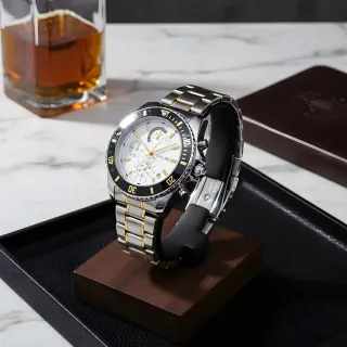 Reloj Acero Hombre Oro Plata