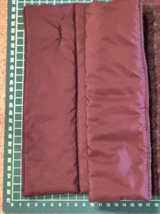 Bufanda Dustin Cuadros granate y Gris