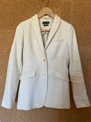 Americana Massimo Dutti Blanca Talla S