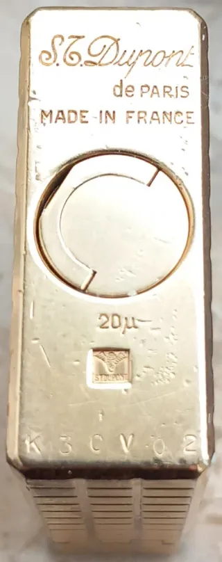 Mechero Dupont Chapado Oro 20 Micras