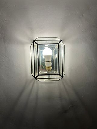 Apliques de pared cristal y metal