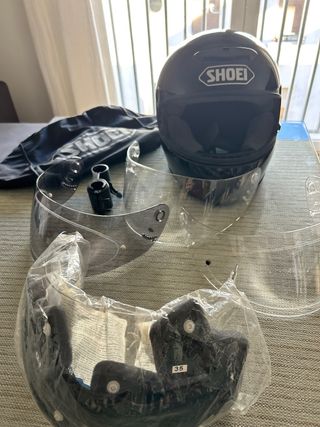 Casco SHOEI Talla L + Recambios