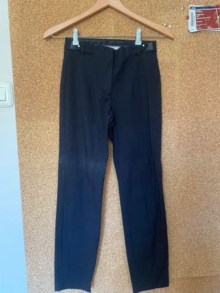 Pantalón vestir negro Massimo Dutti T.34