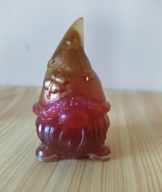 Coppia di gnomi natalizi in resina