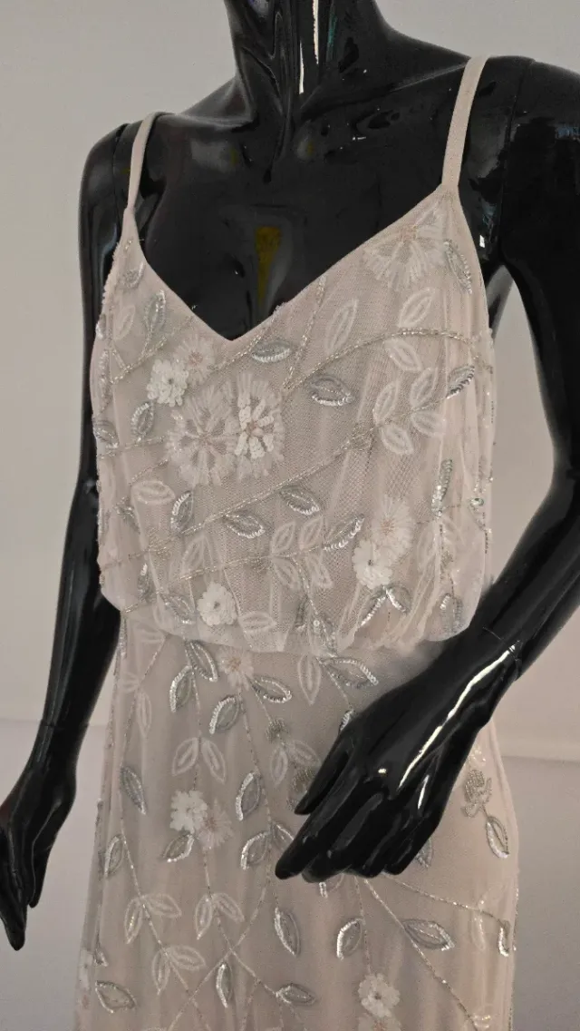 Vestido Largo Fiesta Tintoretto Strass Lentejuelas