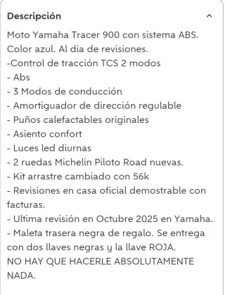 Yamaha Tracer 900 ABS Azul