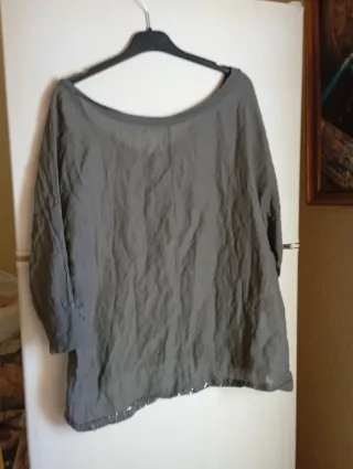 Blusa gris talla única