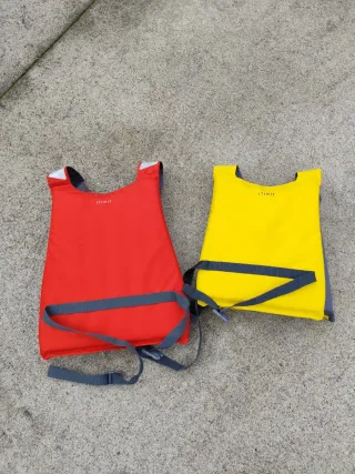 Chaleco Kayak Piragua Rojo y Amarillo
