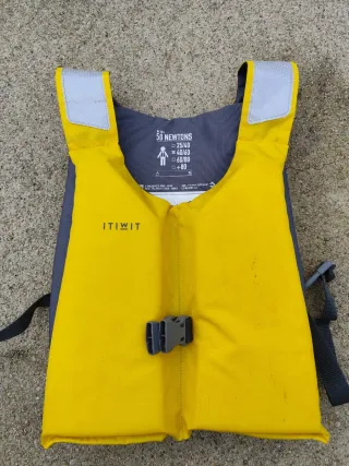 Chaleco Kayak Piragua Rojo y Amarillo