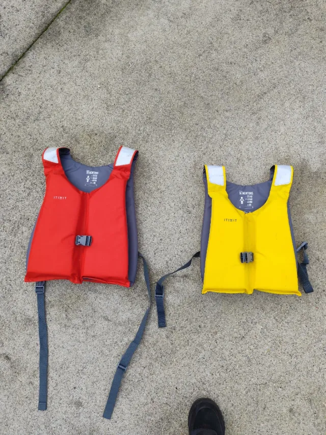 Chaleco Kayak Piragua Rojo y Amarillo