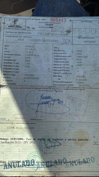 Nissan cabstar TL 110.35 E