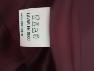 Blazer larga granate/burdeos