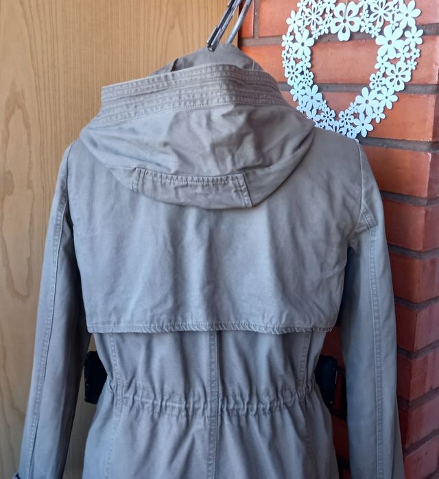 Parka Mango Mujer T M/L Beige