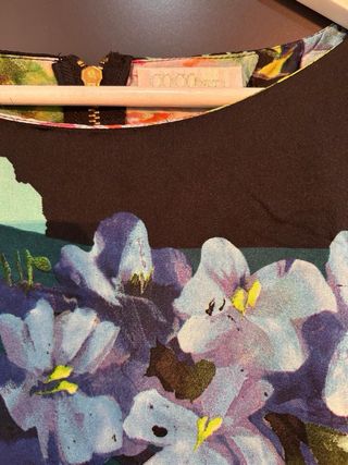 Vestido estampado floral multicolor