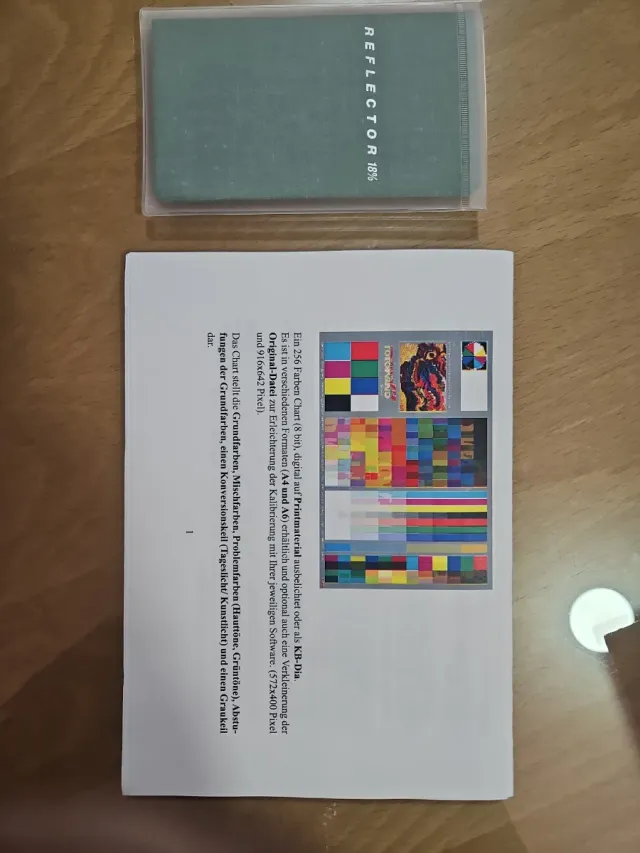 Carta Gris 18% y Referencia Escáner FT8