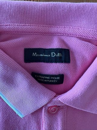 Polo Massimo Dutti Rosa Talla M