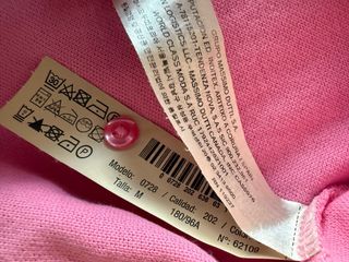 Polo Massimo Dutti Rosa Talla M