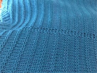 Suéter mujer punto verde turquesa oscuro