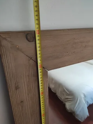 Espejo de madera y cristal