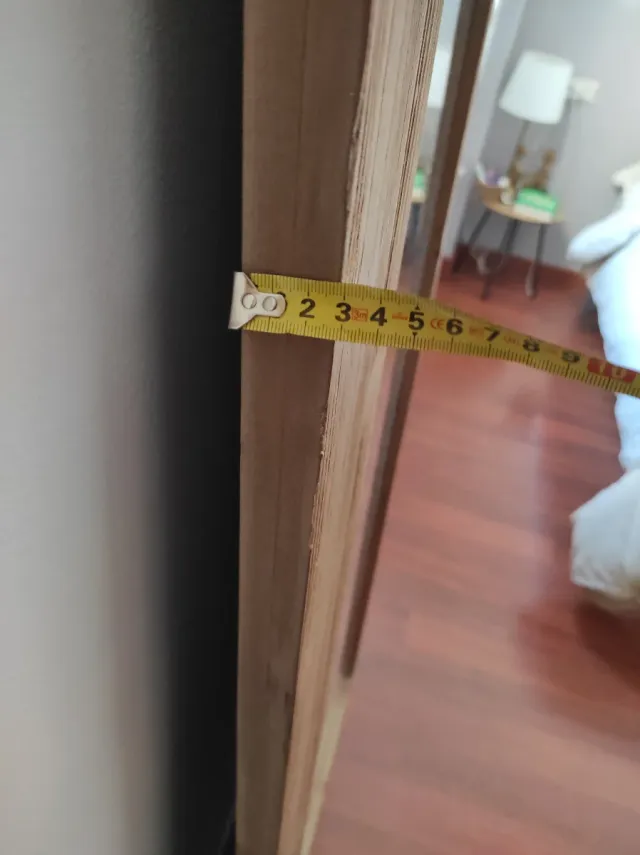 Espejo de madera y cristal