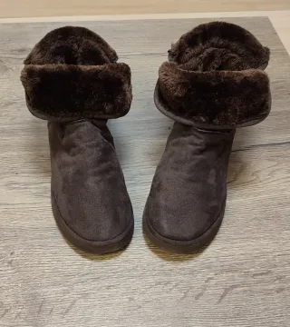 Botines piel vuelta marrones