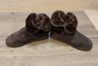 Botines piel vuelta marrones