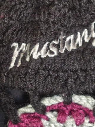 Bolso Crochet Flores Negro y Multicolor