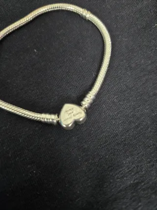 Pulsera Pandora Corazón Nudo Infinito Plata
