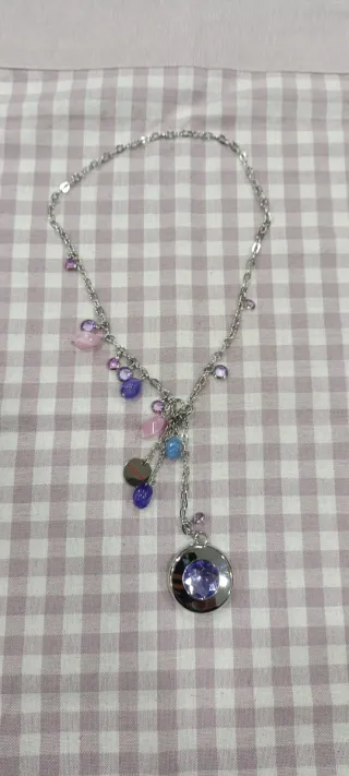 Collana Pupa acciaio con charm donna