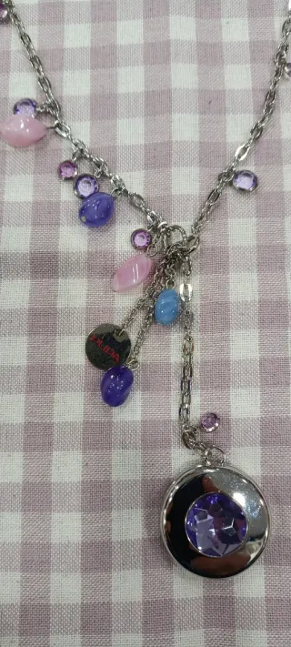 Collana Pupa acciaio con charm donna