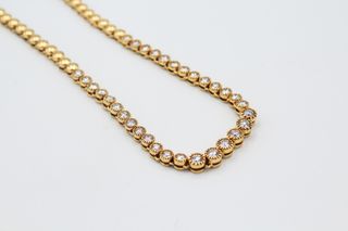 Gargantilla De Oro De 18K Con Diamantes.. Ref: 003-02-02502