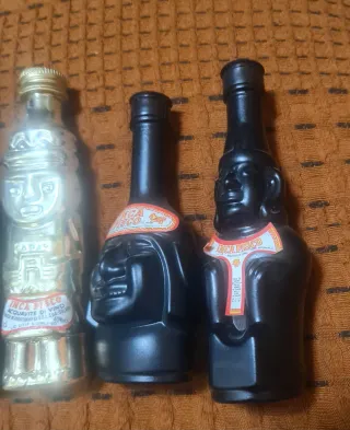 5 Mini Bottiglie vuote Inca Pisco Perù per Arredo